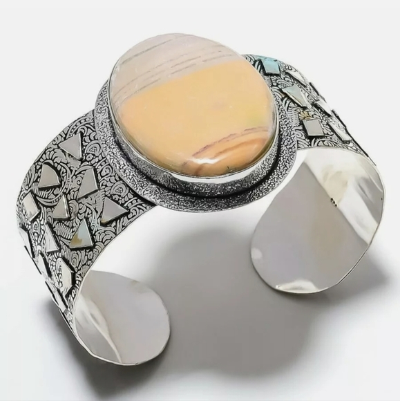 New Mookaite 925 Silver Cuff Bracelet. - Picture 16 of 16